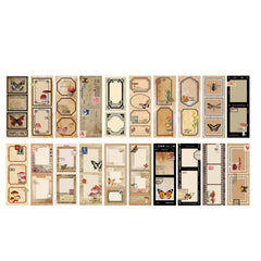 40 Piece Retro Writing Set Journal Stickers 4 Styles