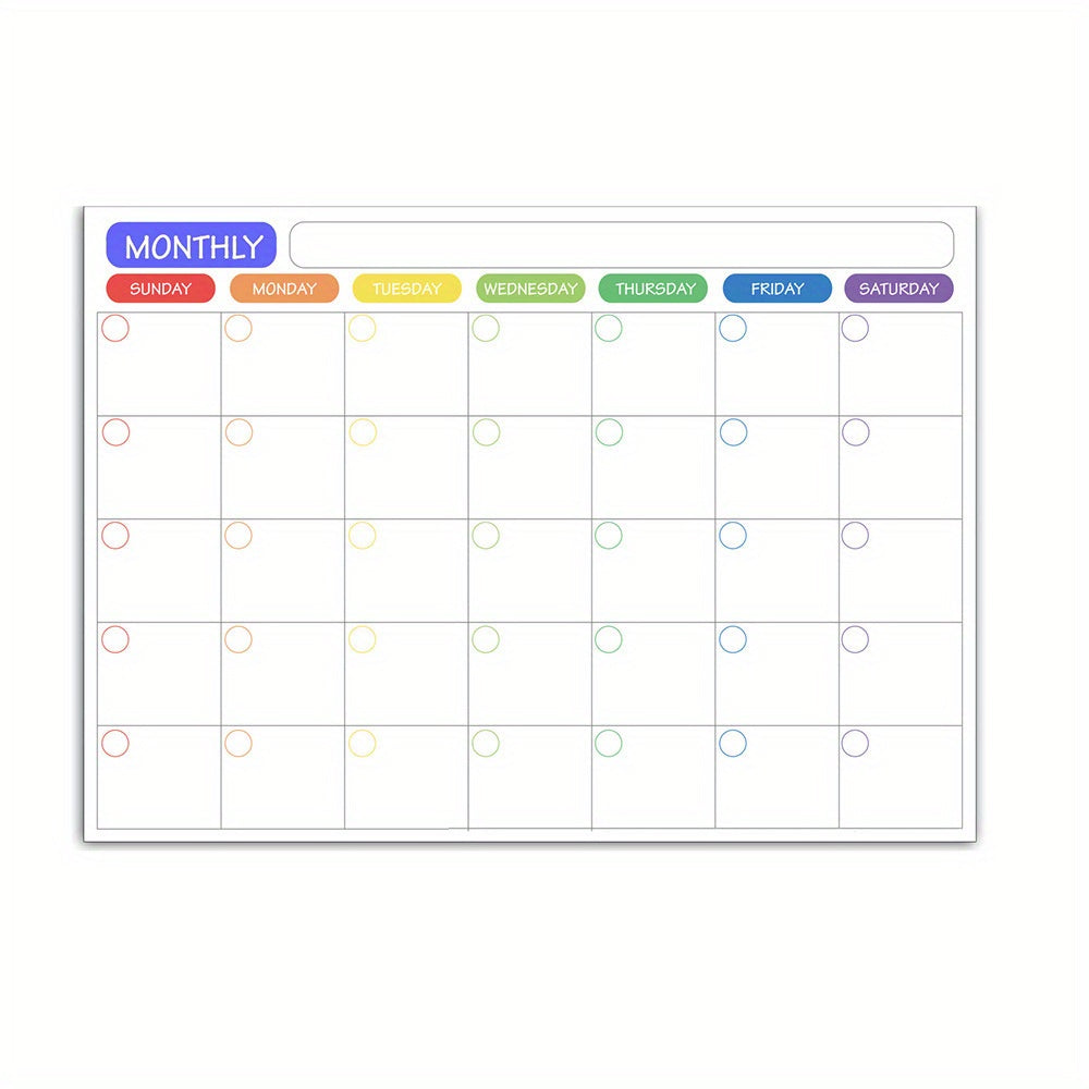 Erasable Magnetic Whiteboard Monthly Planner Weekly Calendar Fridge Sticker