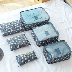 6pcs Lightweight Packing Cubes Set for Suitcase Clothing Underwear Shoes Storage