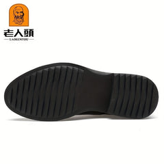 Men's Lace up PU Leather Boots Casual Comfy Walking Shoes