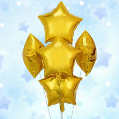 5pcs 18 inch Pentagram Birthday Party Balloons Set