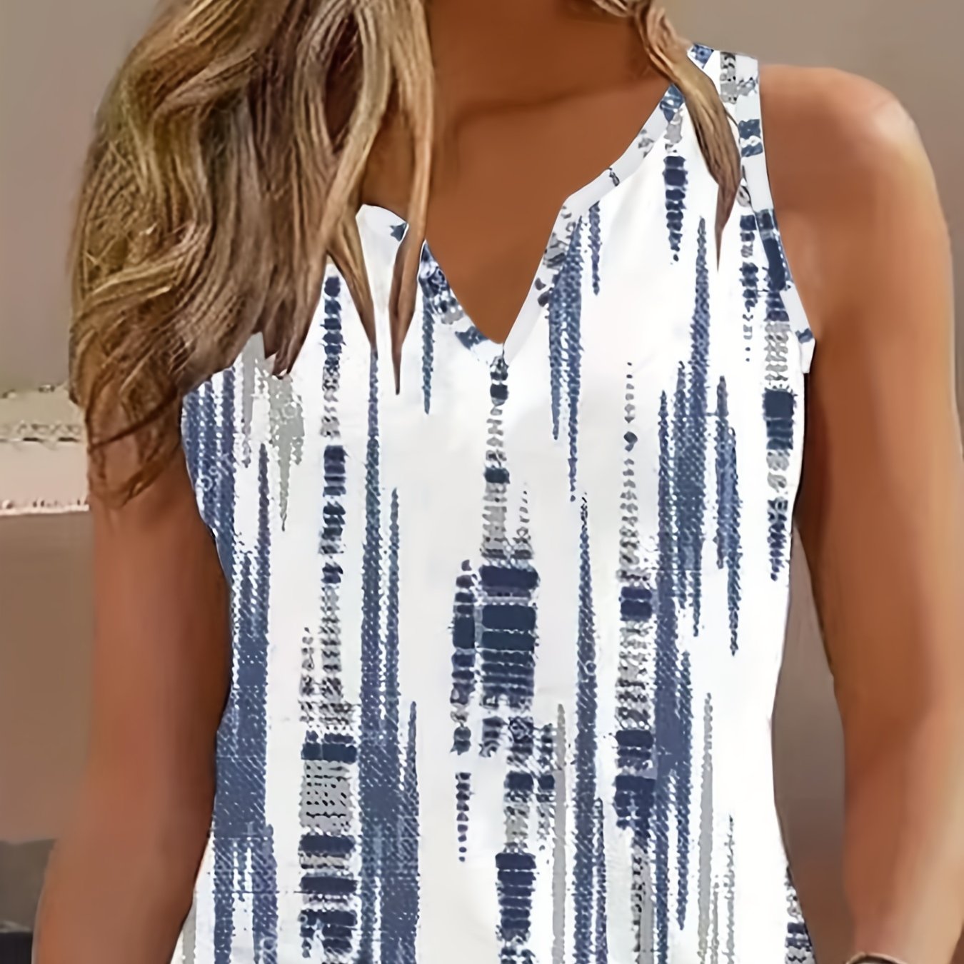Casual Sleeveless Summer Top Women's Clothing