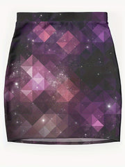 Geo Print Mini Skirt Casual Skinny Skirt For Spring & Summer Women's Clothing
