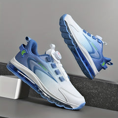 Men's Rotary Buckle Sneakers Air Cushion Athletic Shoes Shock absorbing