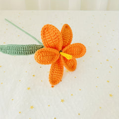 Crochet Blooming Tulip by Milk Cotton Yarn Forever Flower for Mother's Gift