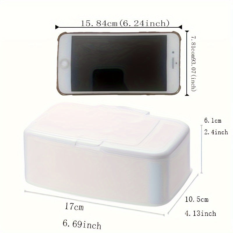 Tissue Box Wipes Dispenser Portable Organizer For Car Office