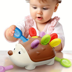 Montessori Sensory Hedgehog Toys For Baby Toddler Fine Motor Skills Learning