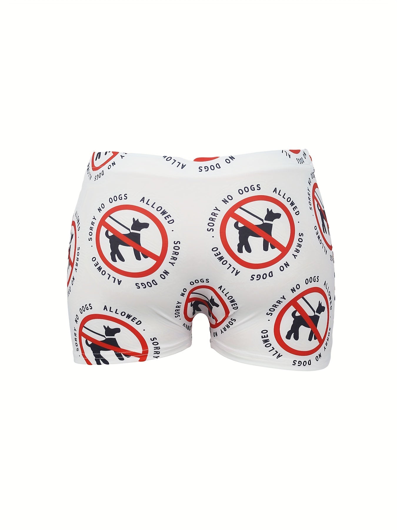 Graphic Print Skinny Shorts for Women