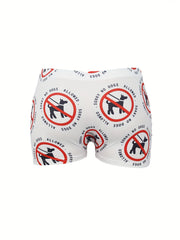 Graphic Print Skinny Shorts for Women