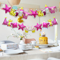 2pcs Birthday Party Decoration Balloons Accessories