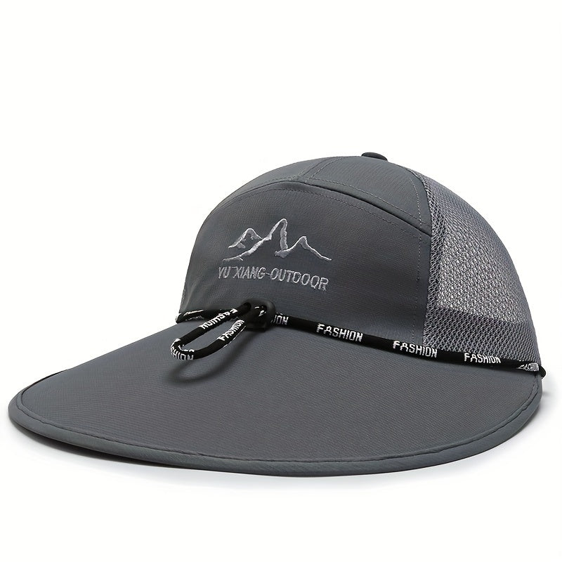 Outdoor Fishing Cap Sun Protection Mesh Hat For Men