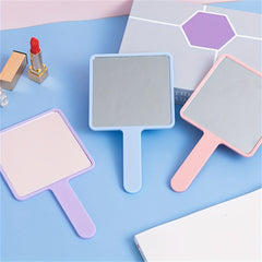 Square Hand Mirror Portable Makeup Vanity Mirror for Girls Women Gift
