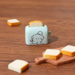 Mini Toaster Bread Machine Dollhouse Statue DIY Resin Crafts