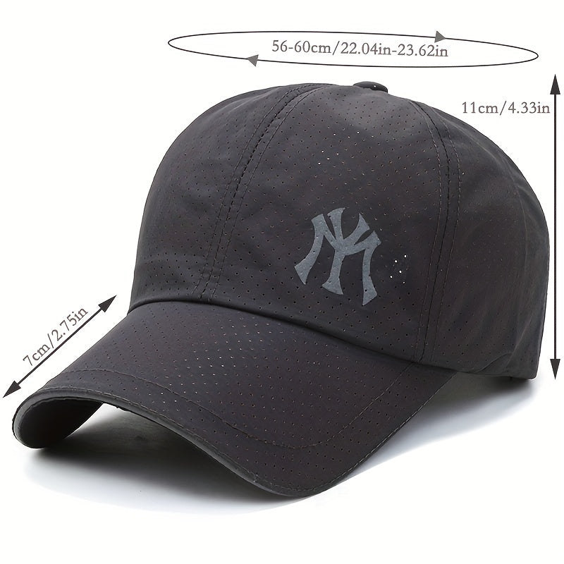 Breathable Mesh Baseball Cap Quick Drying Lightweight Sun Hat UV Protection
