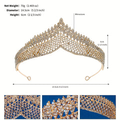 Vintage Rhinestone Bridal Tiara Head Crown