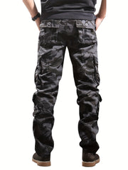 Camouflage Cotton Cargo Pants Men's Casual Pocket Pants