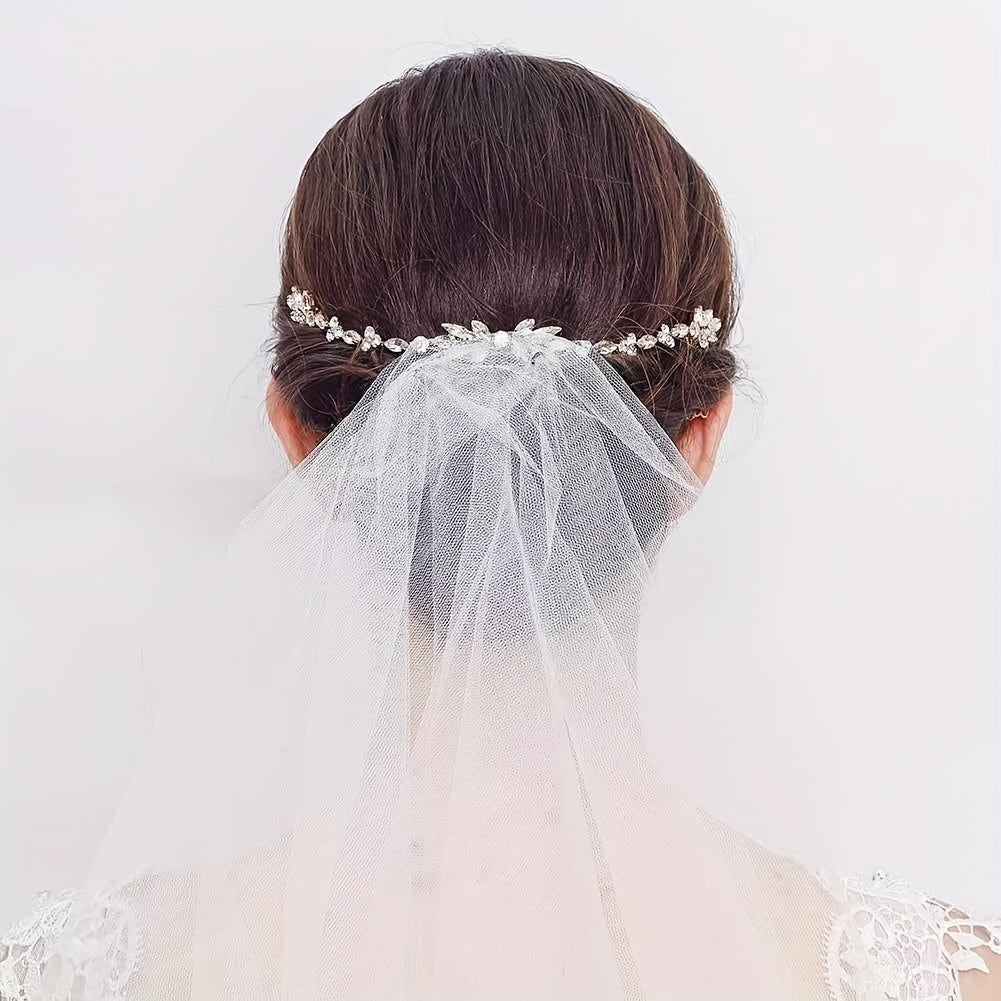 Crystal Hair Comb Bridal Insert Comb Wedding Jewelry