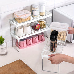 Kitchen Storage Rack Seasoning Can & Bottle Storage Rack
