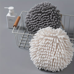 Chenille Hanging Towel Ball Absorbent Soft Towel Quick Drying Fingertip Towel