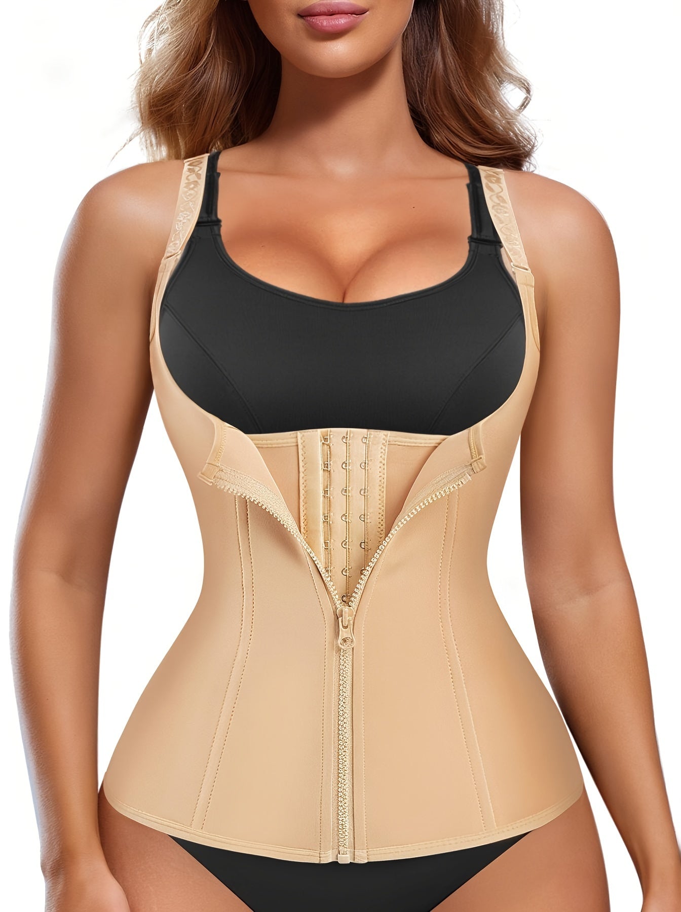 Women's Waist Trainer Corset Body Shaper w/ Adjustable Straps Tank Top