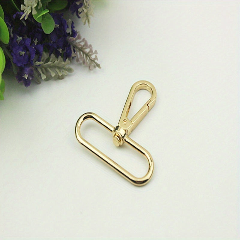 5pcs 50mm Metal Swivel Lobster Clasp Bag Accessory Hook For Handbag & Purse