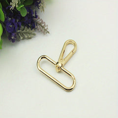 5pcs 50mm Metal Swivel Lobster Clasp Bag Accessory Hook For Handbag & Purse
