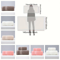 Coral Fleece Towel Set - Soft and Absorbent - 2pcs Bath Towel Set