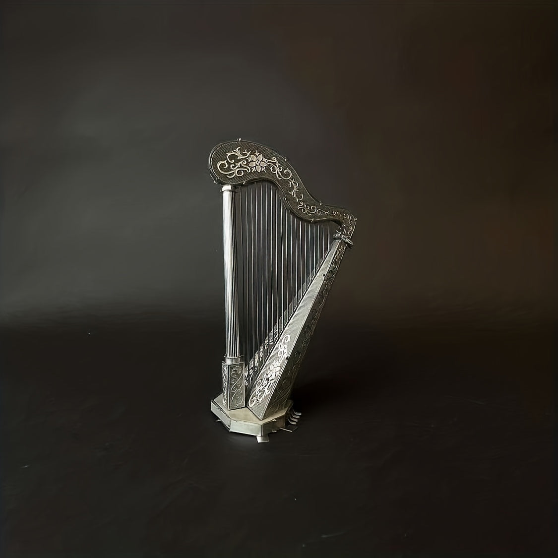 DIY Metal Toy Harp Model 3D Puzzle Hand Model