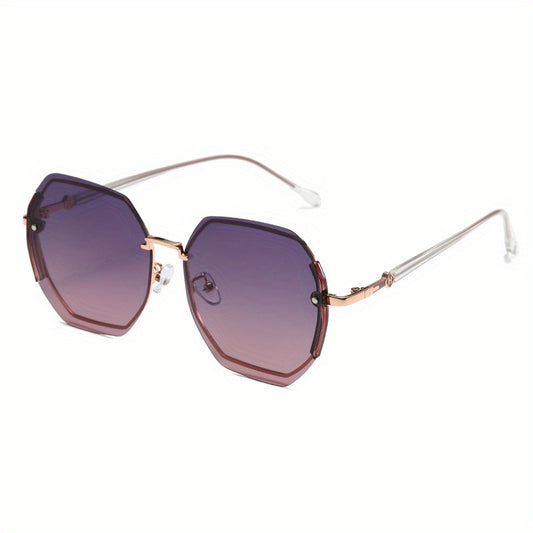 Men Hexagon Frame Sunglasses UV Summer Sunglasses