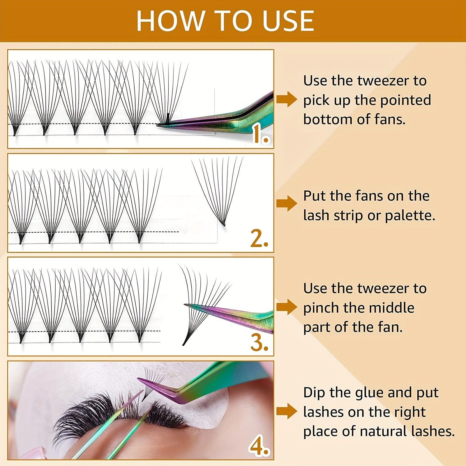 10D 0.07 Premade Spiky Eyelash Cluster Lashes D Curl 10DD