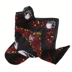 Flame Pattern Turban Cap Independence Flag Print