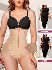 High Waist Compression Panties with Zipper for Tummy Control