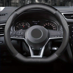 Matte Carbon Fiber Grain Steering Wheel Cover