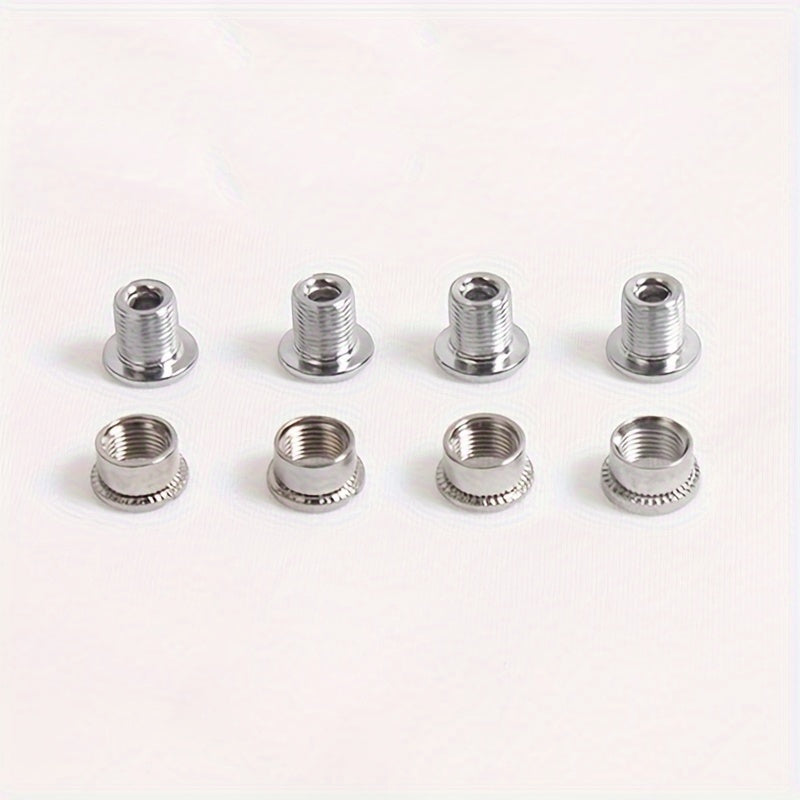 4PCS Titanium Plated Bike Chainring Bolts 6.5 8.5mm Crank Screw