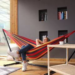 Portable Garden Hammock with Straps - Comfortable Fabric, 440lbs Capacity
