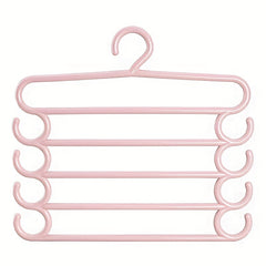 Plastic Clothes Hanger Home Storage Pants Rack Colorful Five-layer Towel Hanging