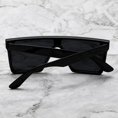 Men's Oversized Flat Frame Square Sunglasses