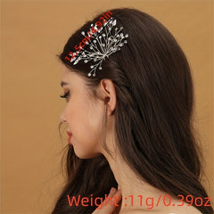 Rhinestone Flower Head Piece for Wedding Hair Accessories