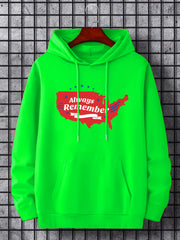 Always Remember Print Hoodie Hoodies For Men Men's Casual Graphic Pullover Hoode