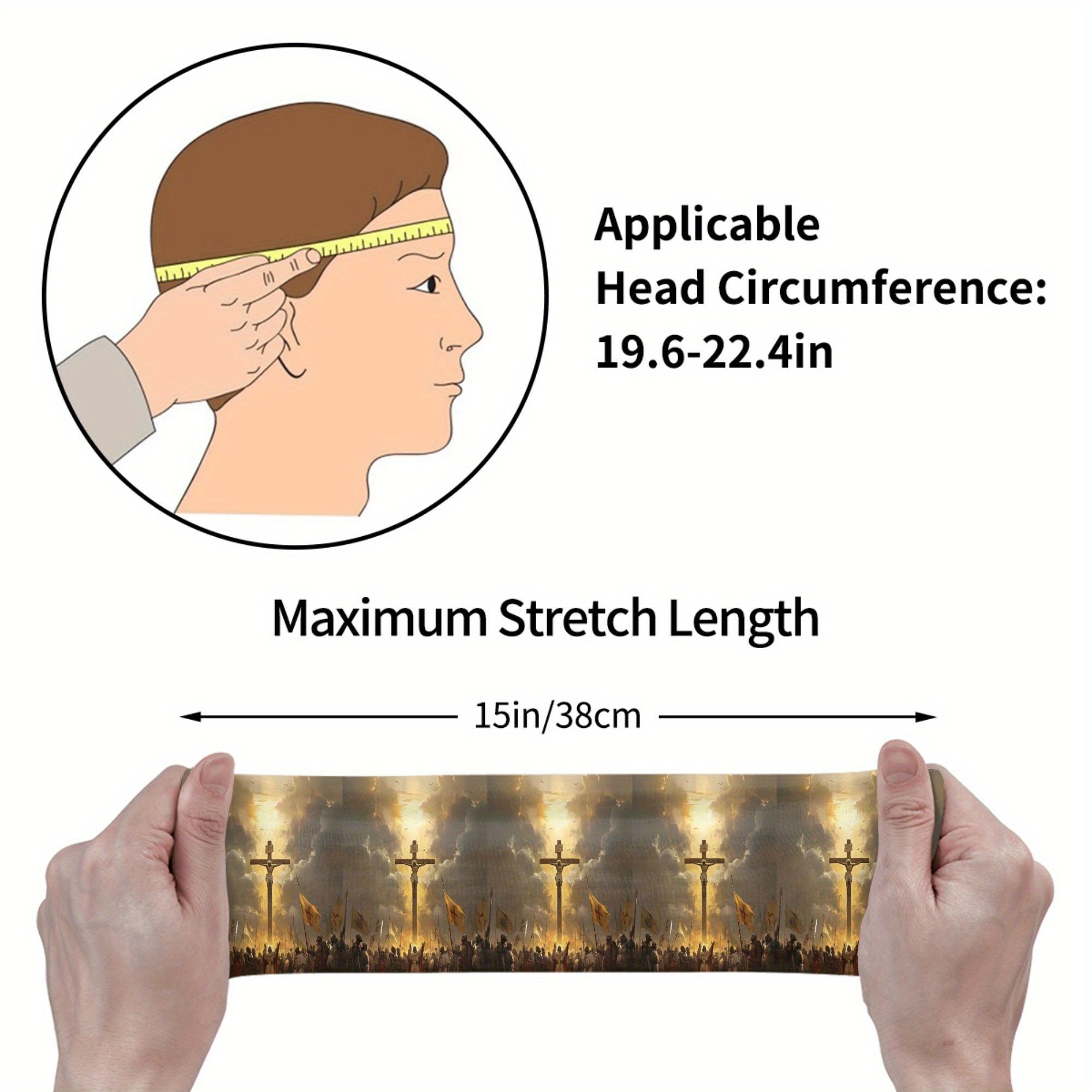 Jesus Unisex Sports Headband Moisture Wicking Stretchy Breathable Polyester