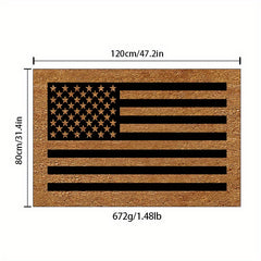 American Flag Area Rug Shaggy Non Slip Washable for Living Room
