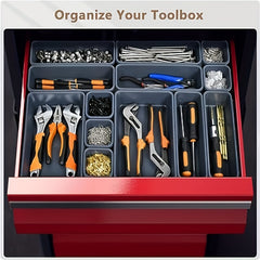 32pc Tool Storage Tray Plastic Organizer Garage Parts Storage Bin