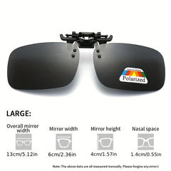 2pcs Sunglasses Clips Reversible Polarizing Clips