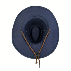 Breathable Sunshade Suede Western Cowboy Hat for Outdoor Activities