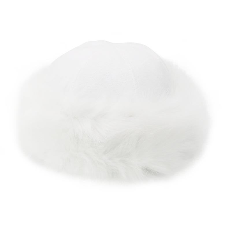 Mongolian Bag Style Suede Velvet Fox Hair Hat Fur Hat