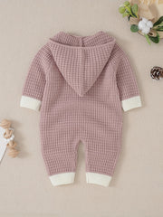 Baby Onesie Sweater Newborn Hooded Long Sleeve Casual Jumpsuit