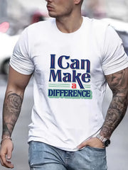 Men's Graphic Active T-shirt for Summer