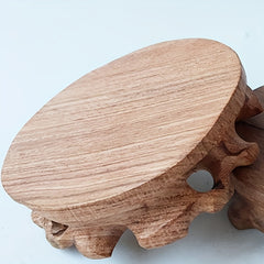 Red Wood Hand Collection Display Base Bracket