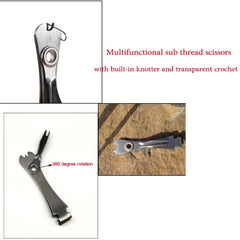3-in-1 Fly Fishing Scissors with Knotter and Line Cutter