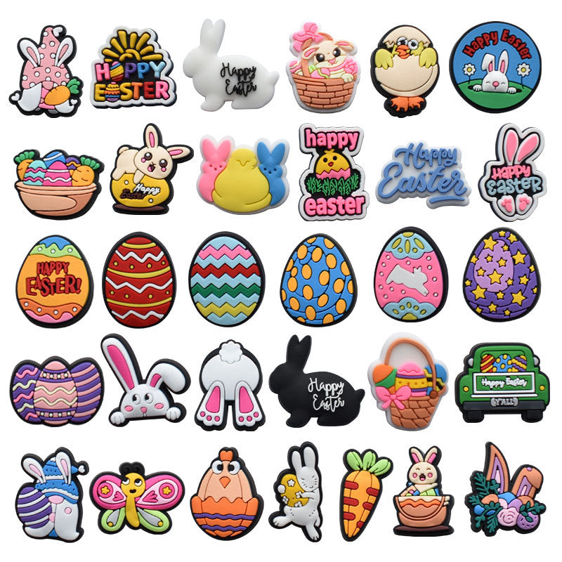 Easter Shoe Charms Set for Clogs Sandals - Shoe Accessories for Christmas